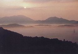 井手野盆地の雲海